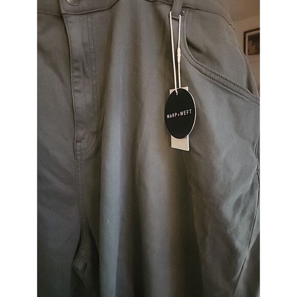 WARP + WEFT Dublin Relaxed Straight Olive Green Jeans Size 48x30 NWT CR3 New - Picture 2 of 14